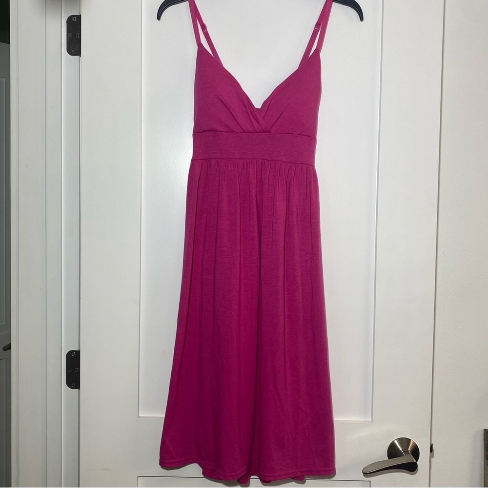Magenta Spaghetti Strap Sundress Summer Dress Size M